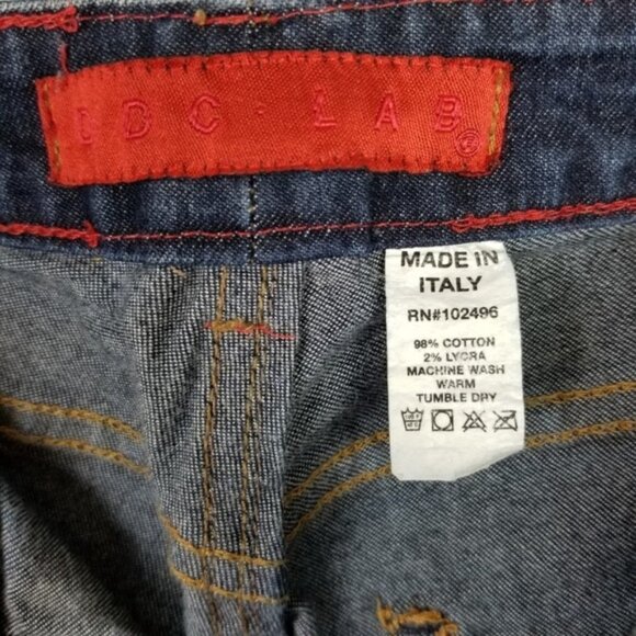 DDC Lab Made in Italy Button Fly Tall Bootcut Denim Jeans Women's 6 Mid Rise - Picture 3 of 8